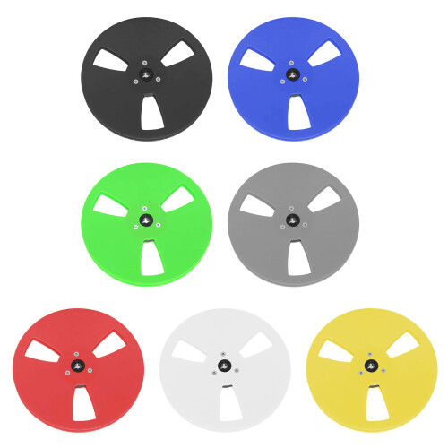 7Inch 1/4 Empty Tape Reel ABS 3 Hole for Auditory-White 1