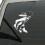 Weather Resistance Assorted Sizes Fish Car Sticker Decal-Schwarz 6