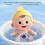 Thermomètres de bain de sécurité, jouet flottant,-Beige 4