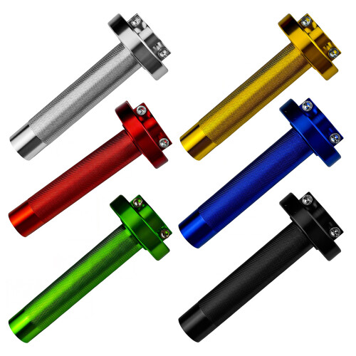 Ergonomic Handlebar Grip Sporty Throttle Grip Rusts-Silver 1