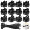 Universal Magnetic Cable Fastener Including Black Ties for 4