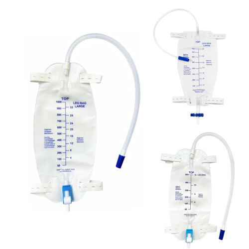 Sacs de jambe de drainage de sac de-sachet d'urine 500ml 1