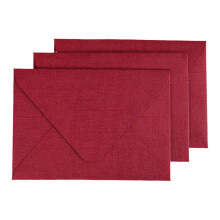 Set Of 20 Classical Envelopes A 5 Kraft Papers-Burgundy