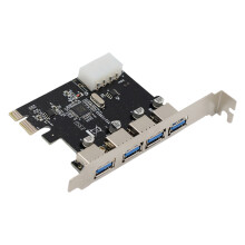 PCIE 2/4 Port USB3.0 Controller PCIe Card Converter-4 bites