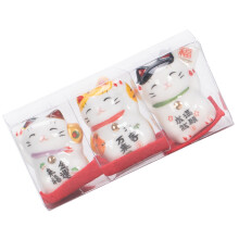 Maneki Neko Lucky Cats Figurine Fengshui Fortune Cats Statue