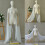 Multifunctioneel parels schouderomslag afneembaar formeel-Beige 2