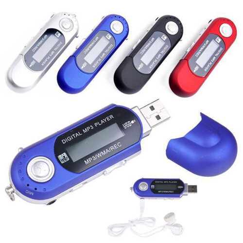 MP3 Player With External TF Card Support And LCD Screen-Silver 2