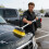 Convenient Water Stream Car Wash Brush Head Featuring Gentle 4