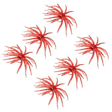 6Pcs Sea Urchin Fishing Lures With High Buoyancy Soft-Red