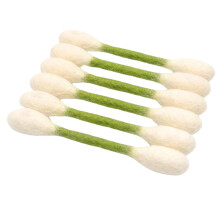 6x Cotton Swab Plush Catnips Chew Toy For Indoor Cats-Green