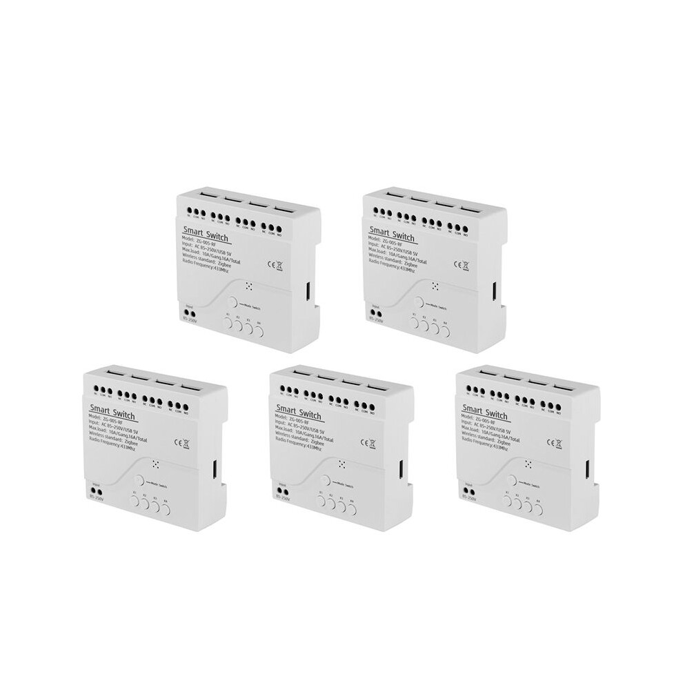 5X 4 Channels Tuya Zigbee Module Rf433 Home Automation Diy Breaker Wireless Relay Voice Control 4713329125380
