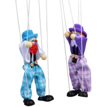 Paquete de 12 Juguetes de Marionetas de Payaso, Juguetes Creativos de Marionetas de Cuerda para Niños, Juguetes Interactivos para Padres e Hijos, el