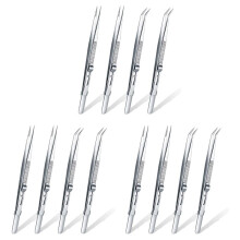 12 Pieces Precision Soldering Tweezer ESD Anti-Static Industrial Electronic Tweezers Tool Set for Jewelry Makeing