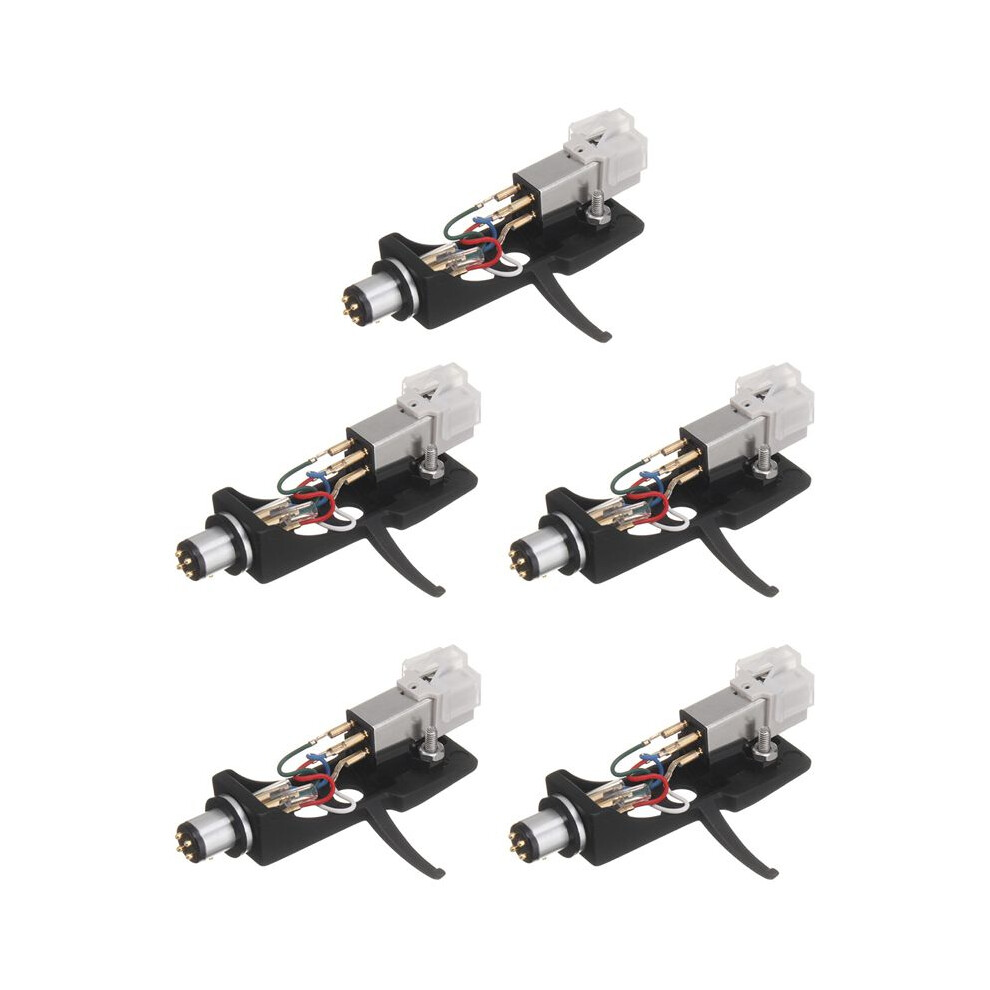 5X Cartridge Stylus With Turntable Headshell 4 Pin Contacts For Phonograph Turntable Gramophone Lp Vinyl Needle 6033725973568