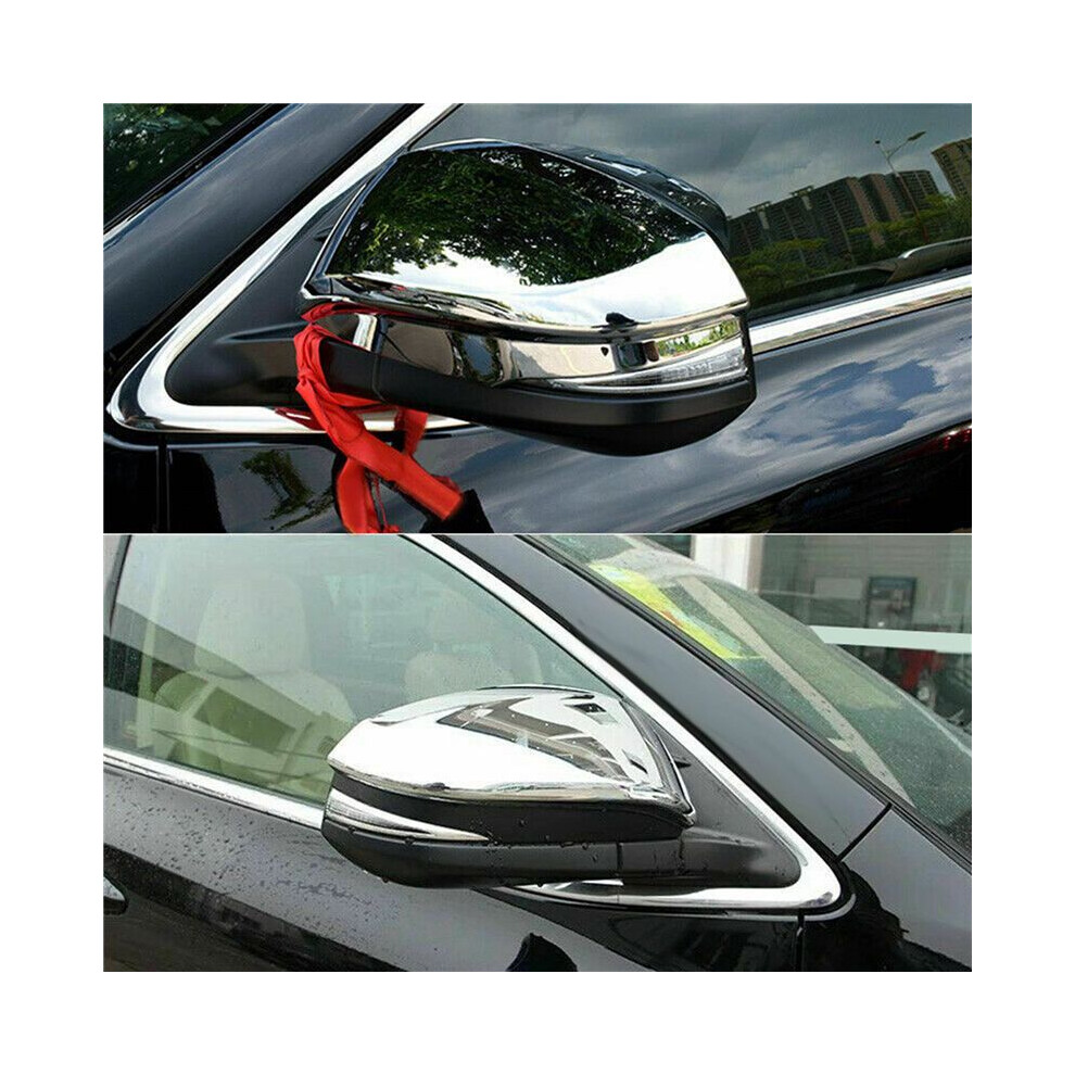 10X Rear View Mirror Decoration Side Door Mirror Cover Cap For Hilux Revo Vigo Fortuner Highlander Rav4 Innova 6033692577493