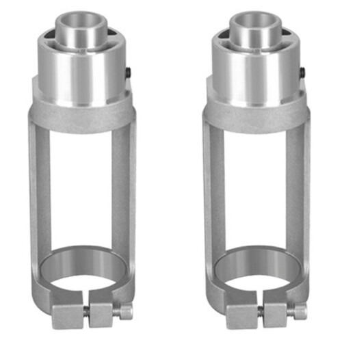 2X Square Hole Drill Bit Adapter Drill Bit Fixing Bracket Attachment Joint Mortiser Bit for Hand Electric Drill