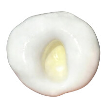 Soft Elastic Ice Skin Rice Cake Squeeze Toy With Air-Yellow