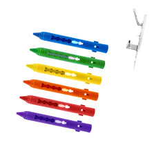 Washable Crayons Easy to Grip Water Soluble Crayon-6 Colors