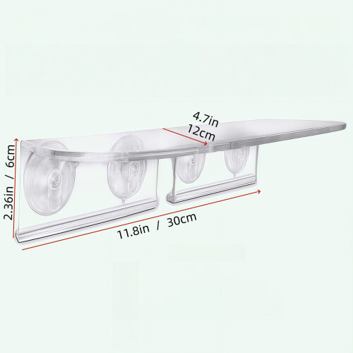 Transparency Suction Cup Indoor Plant Holder Glass-2 pack 2