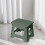 Folding Step Stool Green Plastic 24.5x23.5x30cm 2