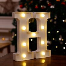 Guirlande lumineuse LED alphabet 15 cm, alimentée par piles