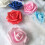 100 pcs Artificial Rose Flowers, PE Foam, 26 cm Diameter, 2
