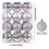 Christmas tree ornaments plastic silver 24 pcs 6 cm 2