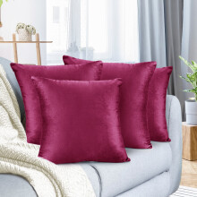 Vierkant kussenhoes van fluweel, zacht en decoratief, 24x24 inch.