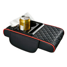 Auto-interieur armsteunkussens Universele-zwart rood