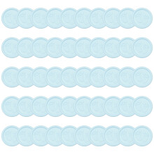 Pack of 50 Decorative Wax Seal Sticker Adhesive Baby-ice blue