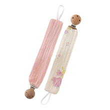 Gentle Baby Teether Holder Washable Cotton Cord Secure-K