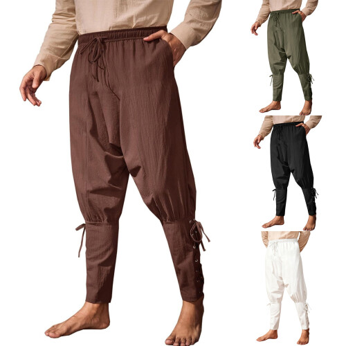 Herren-Piratenhose, mittelalterliche-Weiß M 1