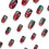 24Pcs Christmas Red Glittering Short Oval Flashy Red Berries 6