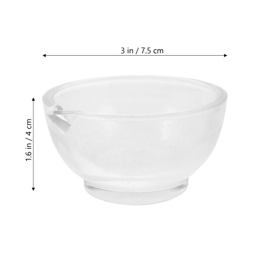 Glass Mortar and Pestle Set 75mm 2