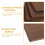 Glass coaster rustic wooden square 4 pcs 2