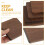 Glass coaster rustic wooden square 4 pcs 3