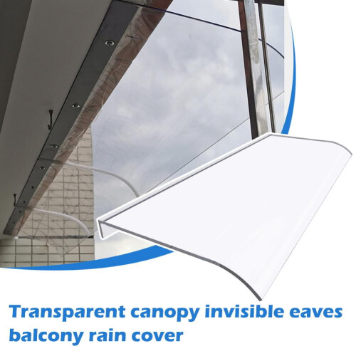 Polycarbonate Canopy for Doors & Balconies, 40x80cm 2