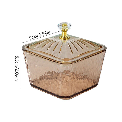 Acrylic Divided Snack Box with Lid – 2 pcs, 2" x 4" 2