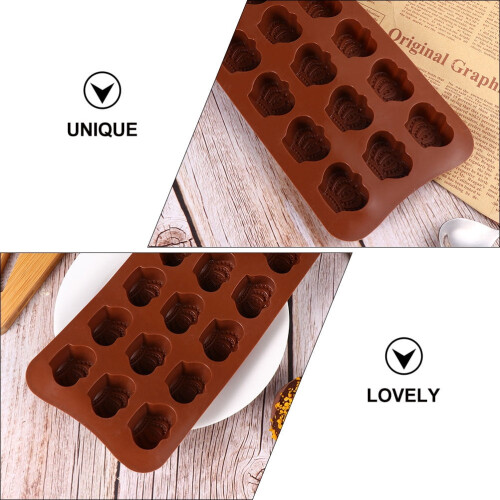Conjunto de 3 Moldes de Silicone para Chocolate com Design de Coroa 2