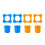 Premium antislip microfoonringhouder-Blauw 2 Oranje 2 1