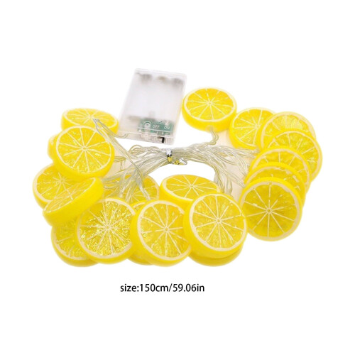 Lemon Slice LED String Lights, 59 in, Warm Glow, Battery 2