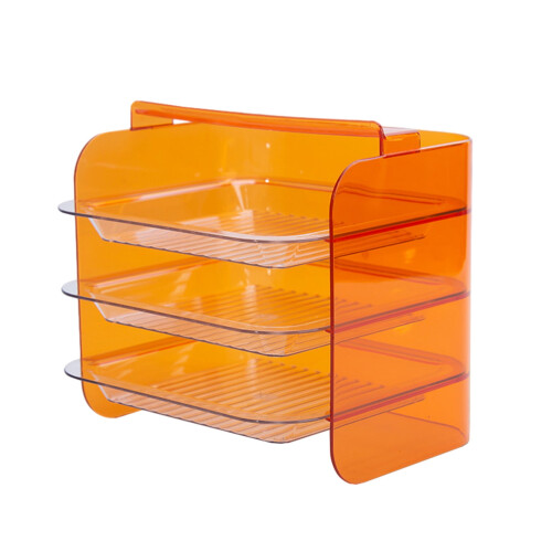 Kitchen Storage Rack with Transparent Drain Sheets 1