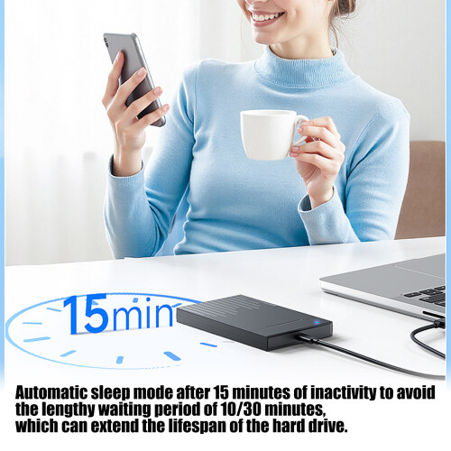 Quick Installation 2.5inch SATAs SSDs Enclosure for-USB Port 2