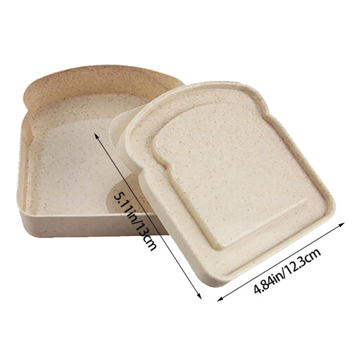 Lunchbox van vezelcomposiet, draagbare bento-box met grote capaciteit 2