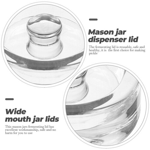 Καπάκια ζύμωσης Mason Jar με βάρη για βάζα με ευρύ στόμιο 1