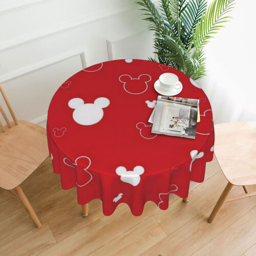 Polyester Round Tablecloth 60 in – Waterproof, Wrinkle