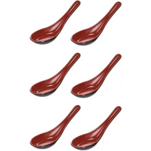 Asian Soup Spoons 6.5 in Long Handle 2 or 6 pcs