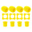 Universal Microphone Sponge Cover Shock-Yellow 3 Piece 1