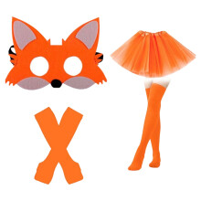 Tutus Rock Schwanz Füchse Maske Strümpfe Füchse Kostüm für-Set 2