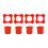 Thickened Sponge Mic Cover Protectors Slip Resistant Design-Red 1